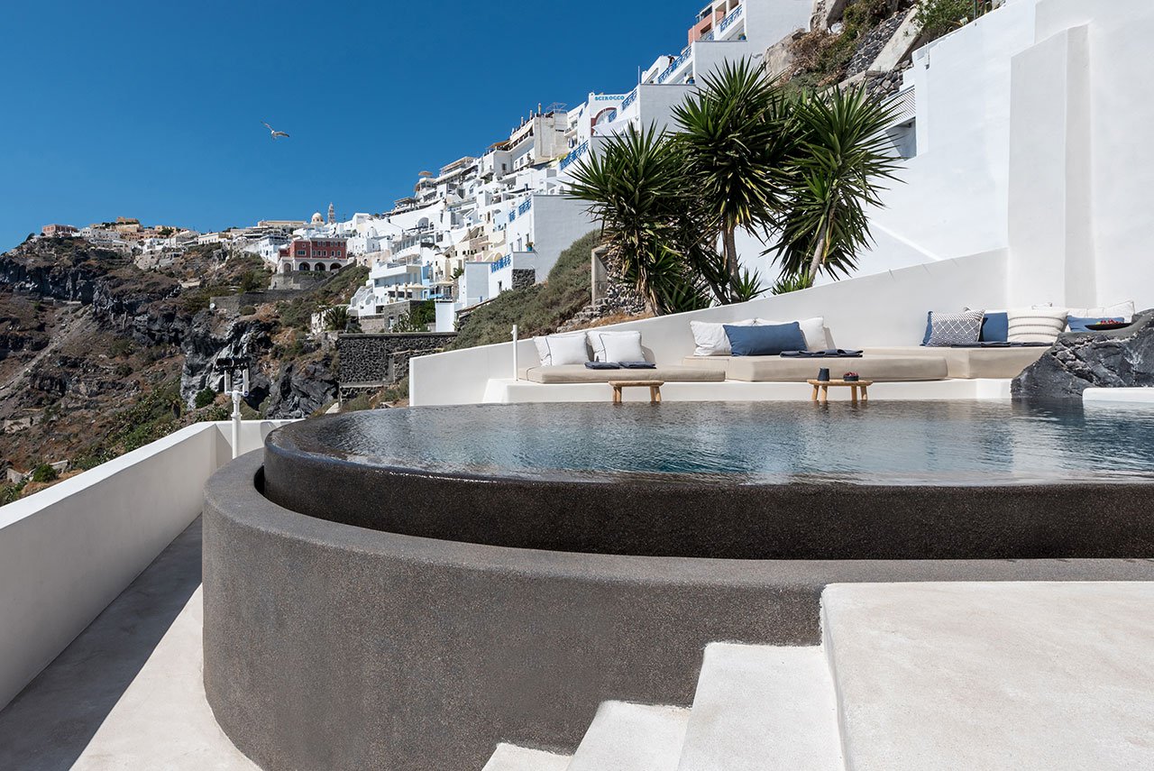 A Luxury Hotel in Santorini Revamped by Interior Design Laboratorium