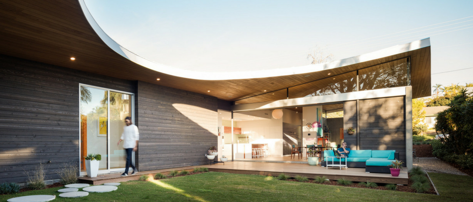 House Tour- A Mid-Century House in California with a Curved Roof