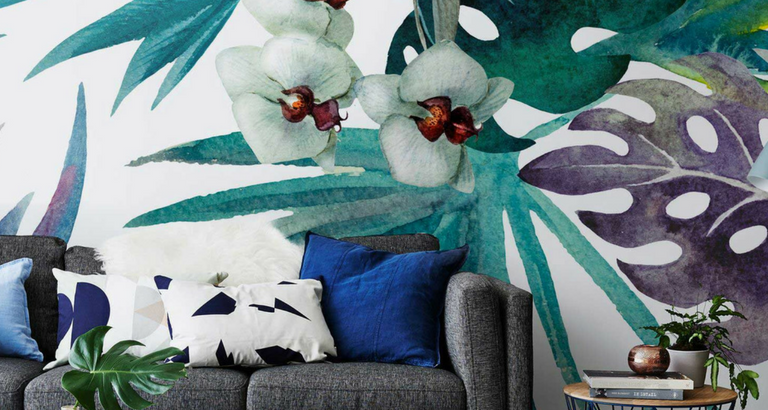 Home Decor Ideas- Palm Springs Inspired Wallpaper Patterns