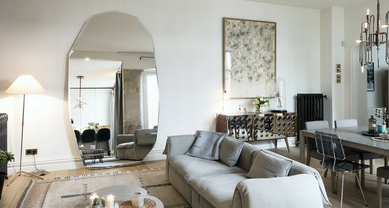 Parisian Inspiration- A Home Makeover and a Mid-Century Sideboard