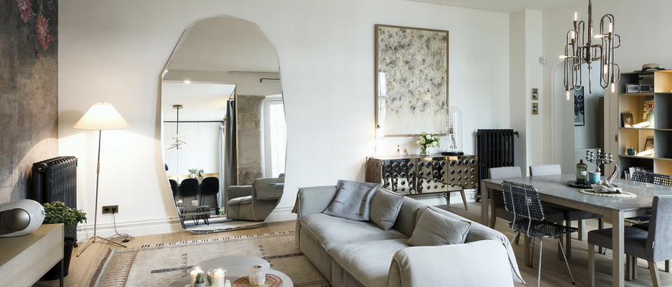Parisian Inspiration- A Home Makeover and a Mid-Century Sideboard