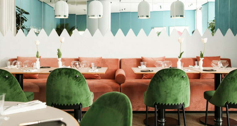 Stepping Inside Kaléo- A Dreamy Restaurant with Mid-Century Furniture