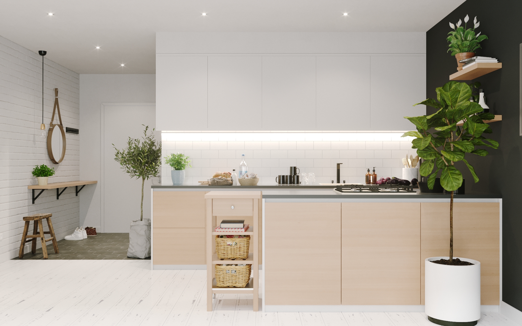 A Small Apartment Boasts A Scandinavian Interior Bliss in Warsaw
