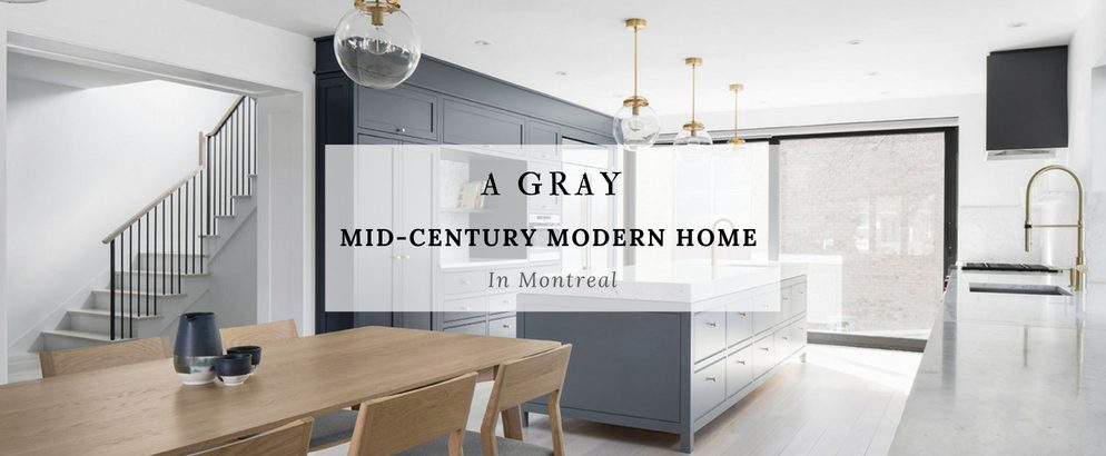 A Gray Mid-Century Modern House In Temperamental Montreal