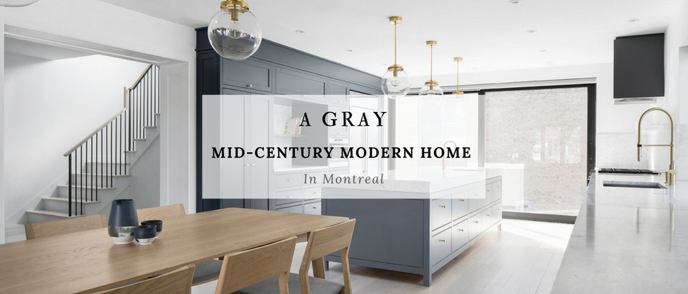 A Gray Mid-Century Modern House In Temperamental Montreal