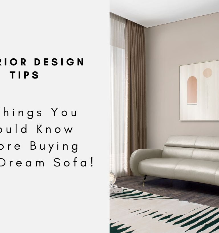 Interior Design Tips - 3 Things You Should Know Before Buying Your Dream Sofa!