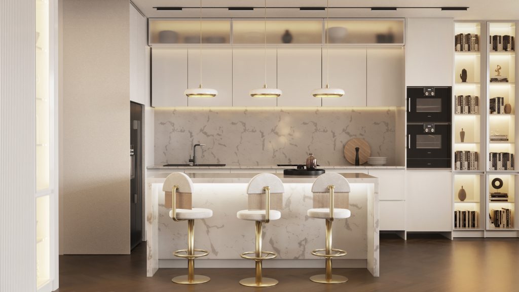 This All-White Residential Project With “Hollywood Glamour” Collection is Seriously Soothing! _5