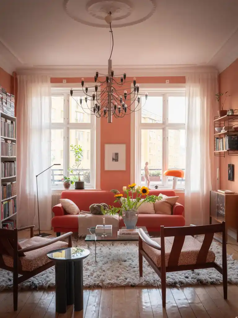 12 Pink Sofa Living Room Ideas For A Warm Yet Bold Effect_4