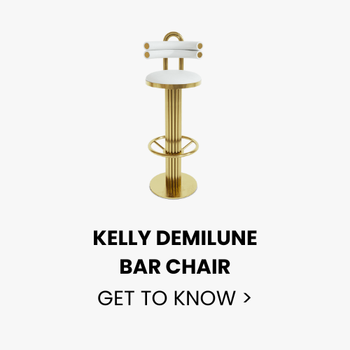 KELLY DEMILUNE BAR CHAIR