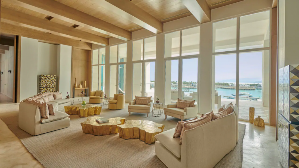 Top High Ceiling Luxury Rooms WBFV Hyatt Regency Aqaba Ayla Resort P111 Royal Suite Living Room