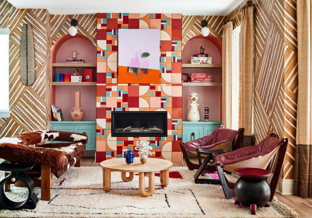 eclectic fireplace wall 1024x716