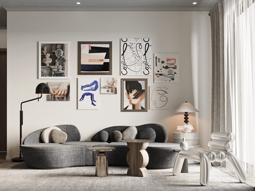 eclectic living room side tables 1024x768