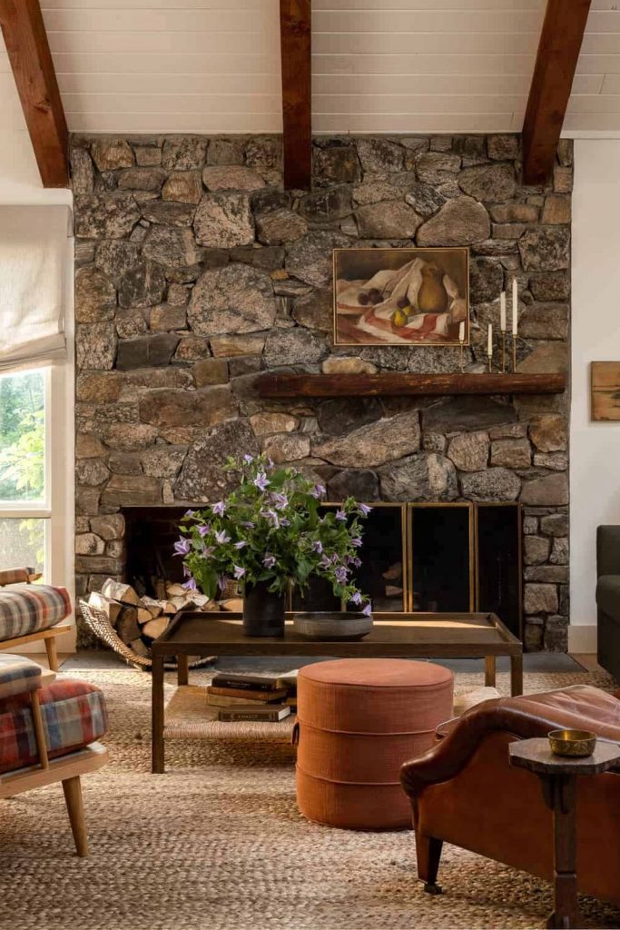 fireplace ideas heidi caillier design ct country house dutchess county design living room stone fireplace beams jute rug 1660063120 683x1024