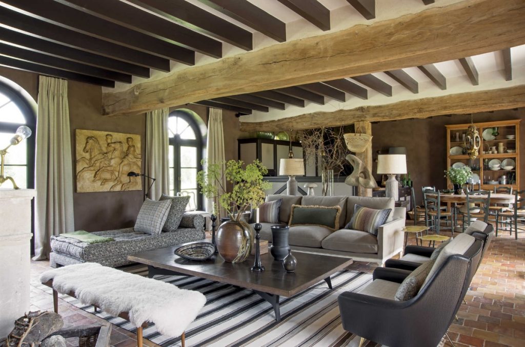rustic eclectic living room 1024x678