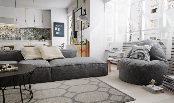 grayscale nordic living room 600x357 1