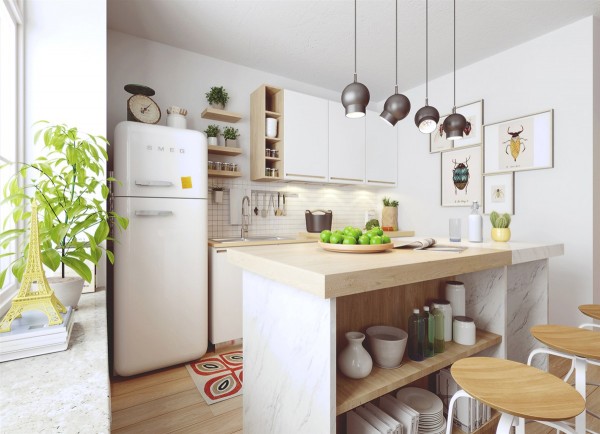 white and wood nordic kitchen 600x434 1